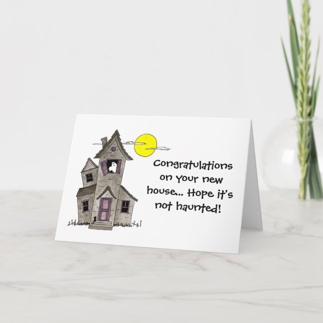 Felicidades por tu nueva casa - Tarjeta divertida (Anverso)