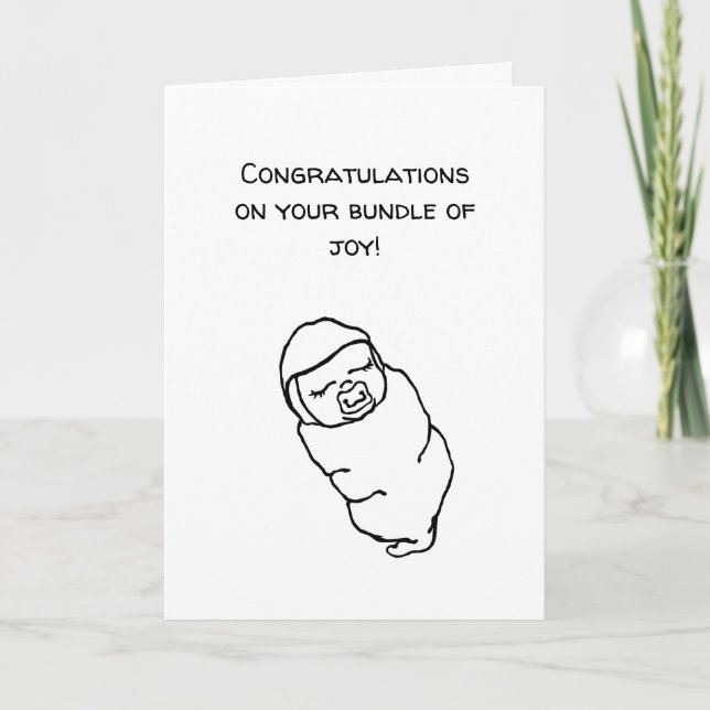 Felicidades por tu paquete de tarjeta de bebé de a (Anverso)