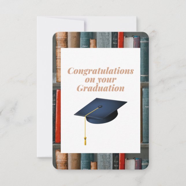 Felicidades por tu tarjeta de graduación. (Anverso)