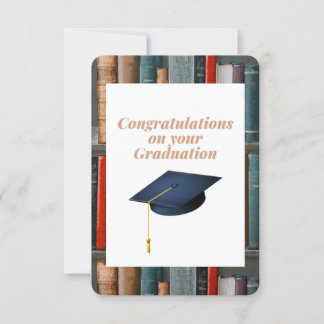 Felicidades por tu tarjeta de graduación.