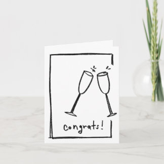 Felicidades / Salud - Tarjeta de Felitación Minima