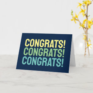 ¡Felicidades! Tarjeta de felicitación moderna