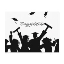 Felicidades Tarjeta Postal de Graduación