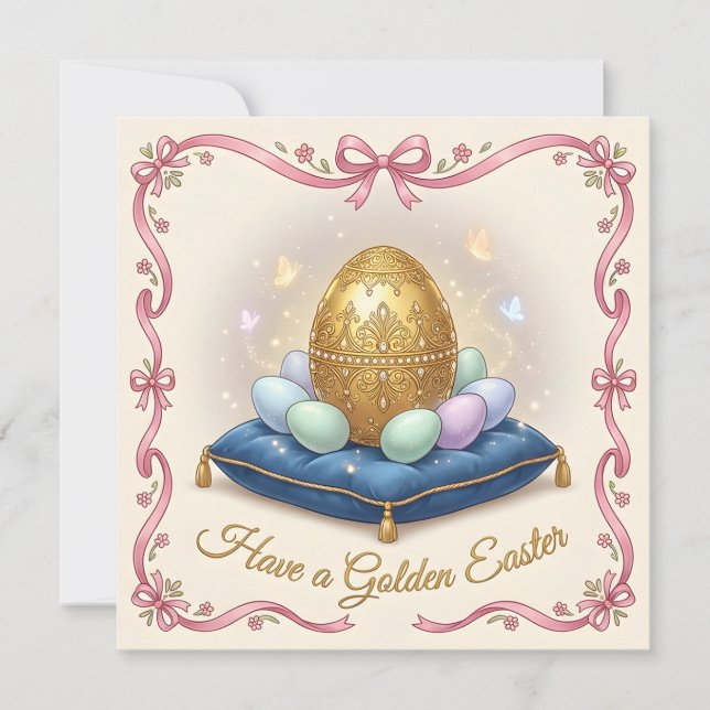 Felicitación caprichosa de Pascua feliz (Anverso)