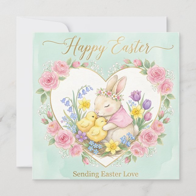 Felicitación caprichosa de Pascua feliz (Anverso)