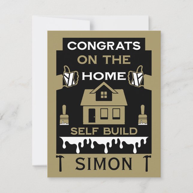 Felicitación de autoconstrucción de hogar (Anverso)