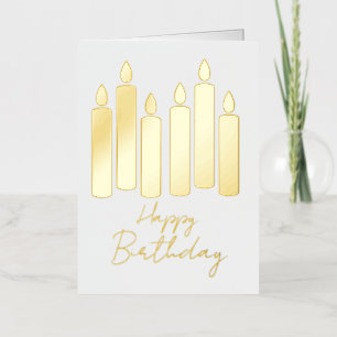 Felicitación de cumpleaños minimalista moderna lin