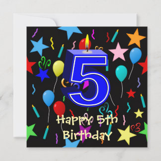Felicitación de cumpleaños número 5