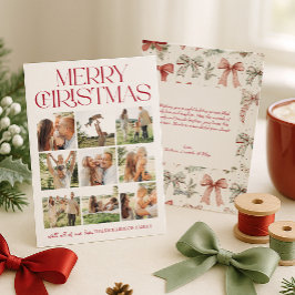 Felicitación de Navidad con Collage de Fotos