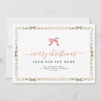 Felicitación de Navidad fronteriza anuncio de muda