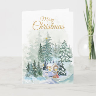 Felicitación de Navidad | Mínimo | Acuarela