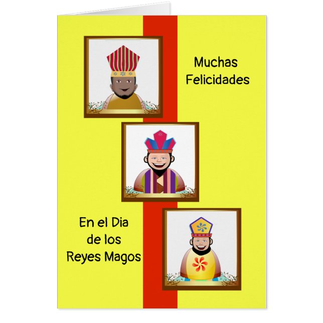 Felicitacion para el Dia de Los Reyes Magos (Frente)