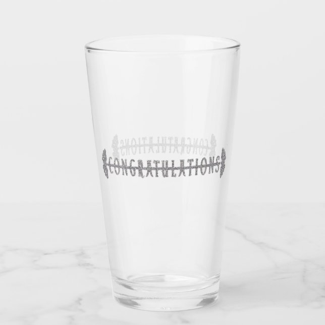 Felicitaciones a Beer Glass Tumbler (Anverso)