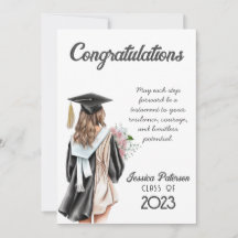 Felicitaciones a Chica de rubia floral acuarela