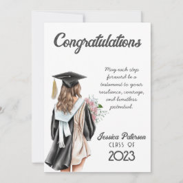 Felicitaciones a Chica de rubia floral acuarela