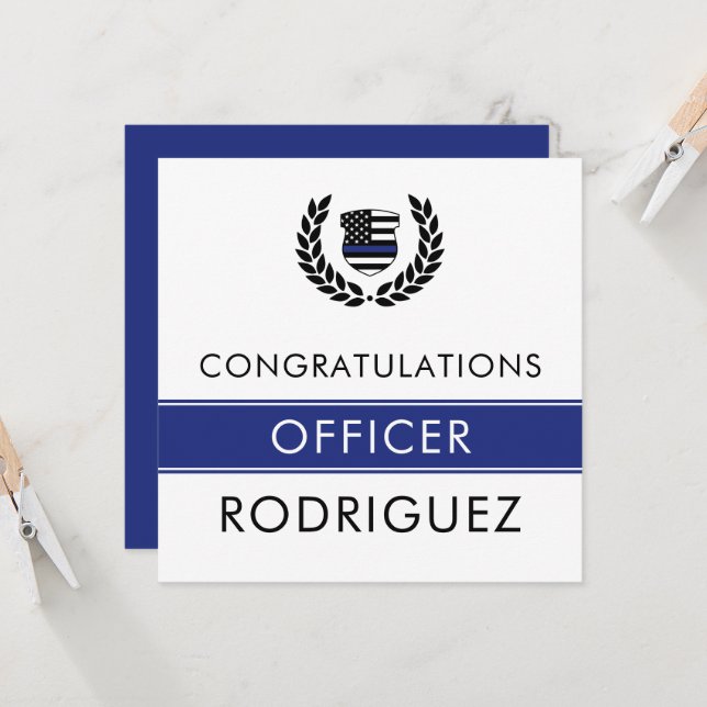 Felicitaciones a la Academia de Policía Moderna (Anverso/Reverso In Situ)