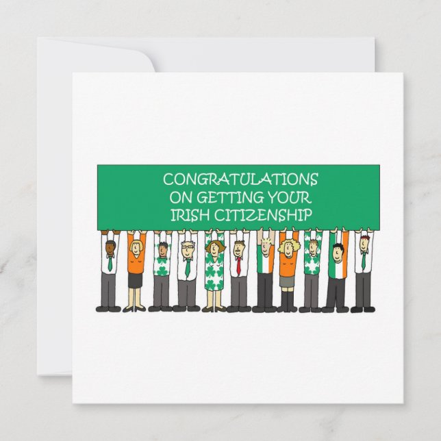 Felicitaciones a la ciudadanía irlandesa (Anverso)