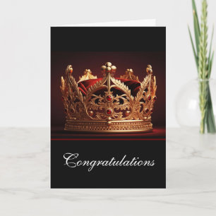 Felicitaciones a la Corona por la tarjeta de felic
