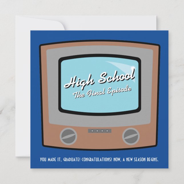 felicitaciones a la educación secundaria de retro  (Anverso)