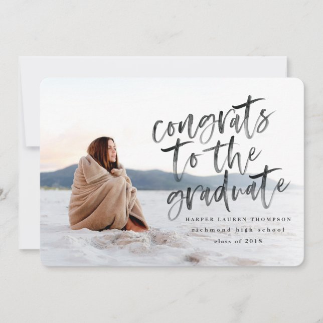 Felicitaciones a la invitación de graduados (Anverso)