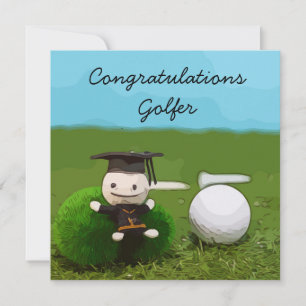 Felicitaciones a la pelota de golf de graduación