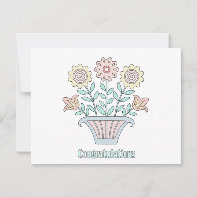 Felicitaciones a las flores dulces (Anverso)