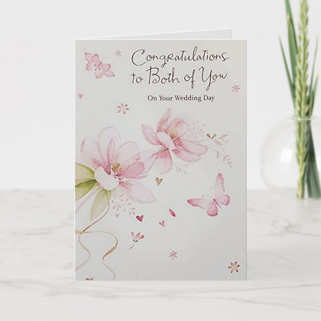 "Felicitaciones a los dos" Tarjeta de Nota del Bod (Anverso)