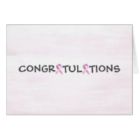 Felicitaciones a sobreviviente de cáncer de mama