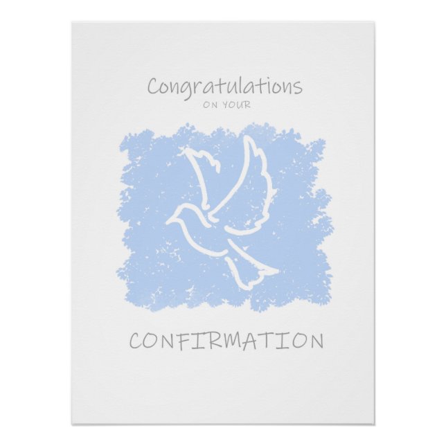 Felicitaciones a su poster de confirmación (Anverso)