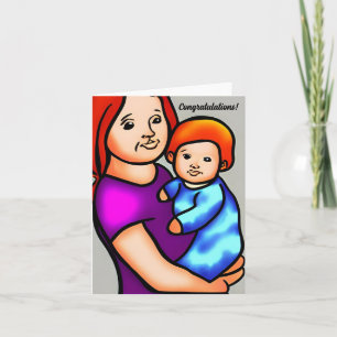 ¡Felicitaciones a tu bebé! Tarjeta
