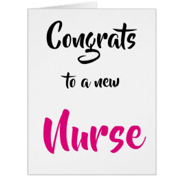 Felicitaciones a una nueva tarjeta de graduación d