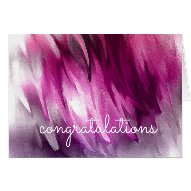 Felicitaciones Abstract Watercolor Artist (Anverso (Horizontal))