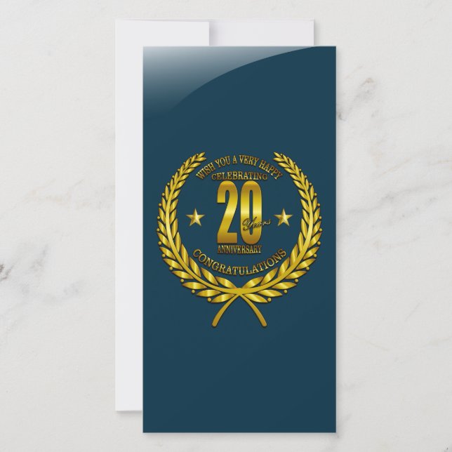 Felicitaciones al 20° aniversario (Anverso)