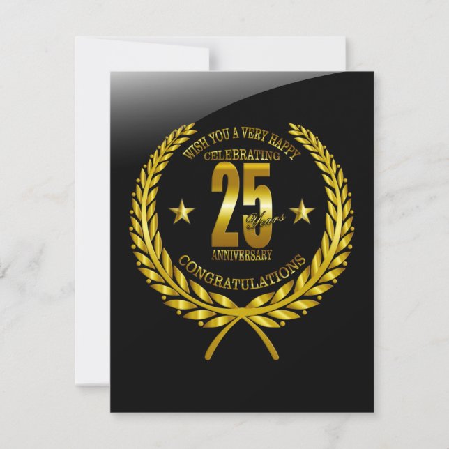 Felicitaciones al 25° aniversario (Anverso)