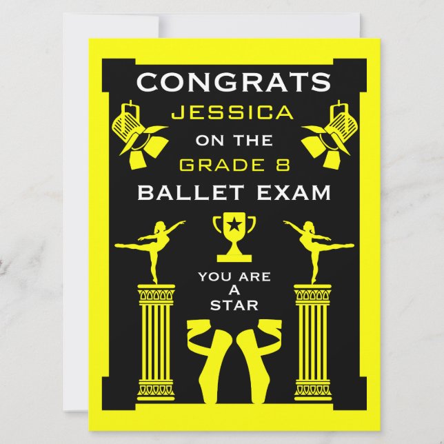 Felicitaciones al Ballet Dance (Anverso)