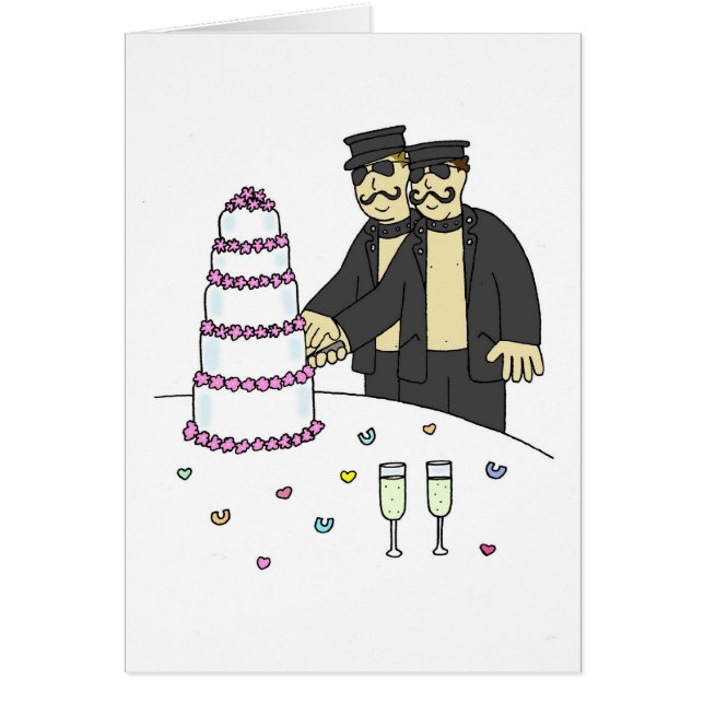 Felicitaciones al matrimonio de parejas masculinas (Frente)