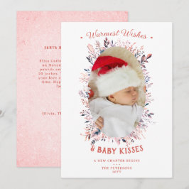 Felicitaciones Besos de Bebé Anuncio Rosa de Vacac