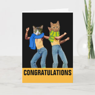 FELICITACIONES bodas TARJETAS DE DIVERSIÓN CAT