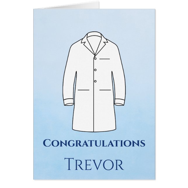 Felicitaciones Ceremonia de la Bata Blanca Doctor (Frente)