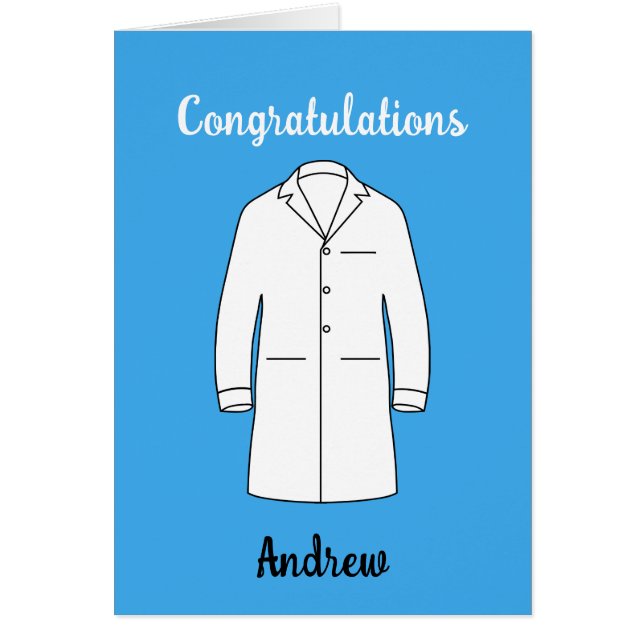 Felicitaciones Ceremonia de la Bata Blanca Doctor (Frente)