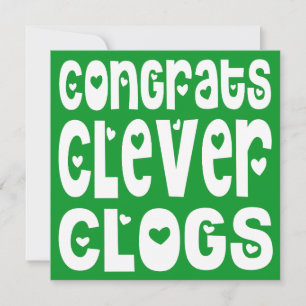 Felicitaciones Clogs inteligentes Corazones de tex