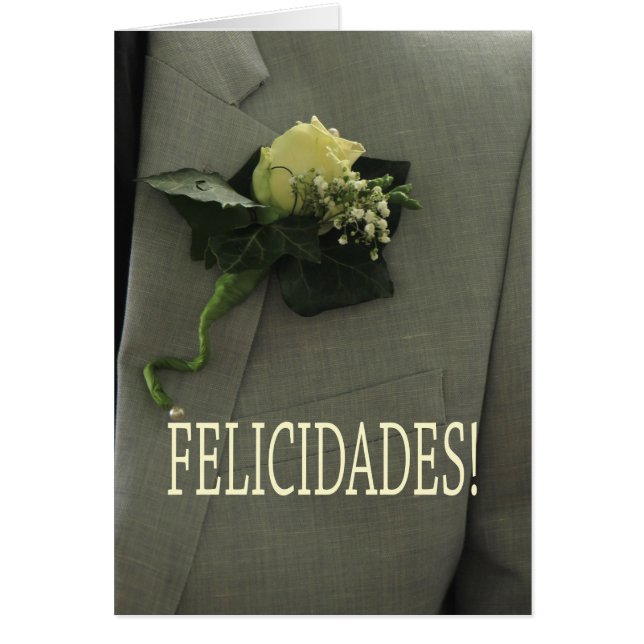 Felicitaciones de los bodas españoles (Frente)