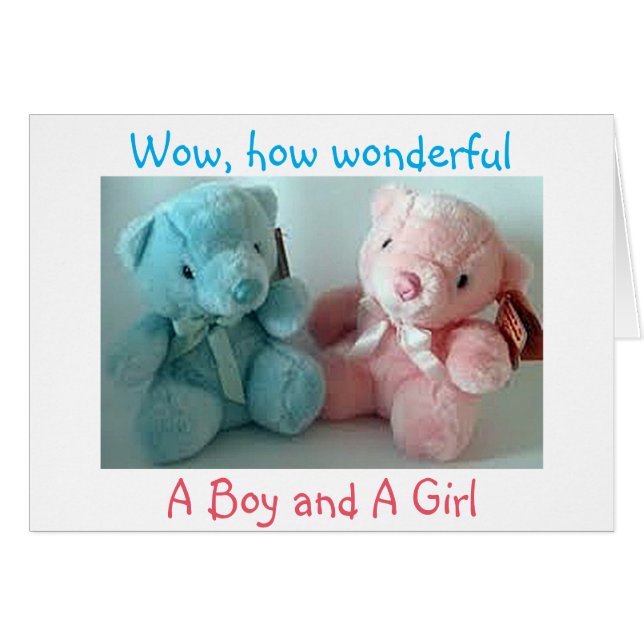 FELICITACIONES DE LOS PADRES DE DOS CHICAS (Anverso (Horizontal))