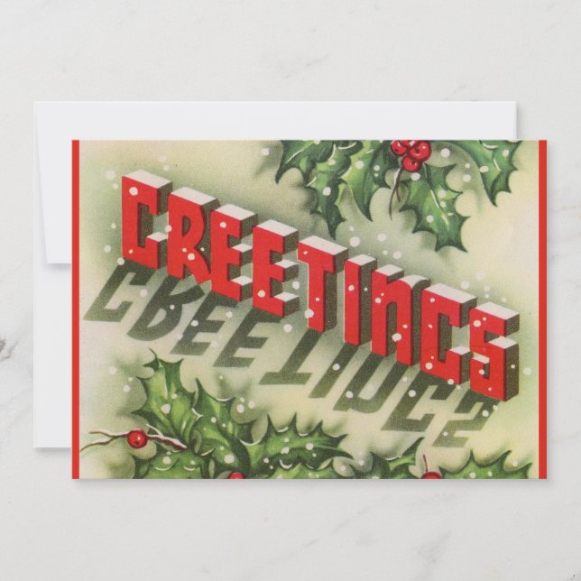 Felicitaciones de Navidad (Anverso)