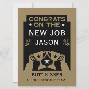 Felicitaciones De Oro Por El Nuevo Trabajo