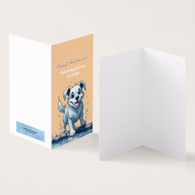 Felicitaciones divertidas a la tarjeta de jubilaci (Interior y exterior)