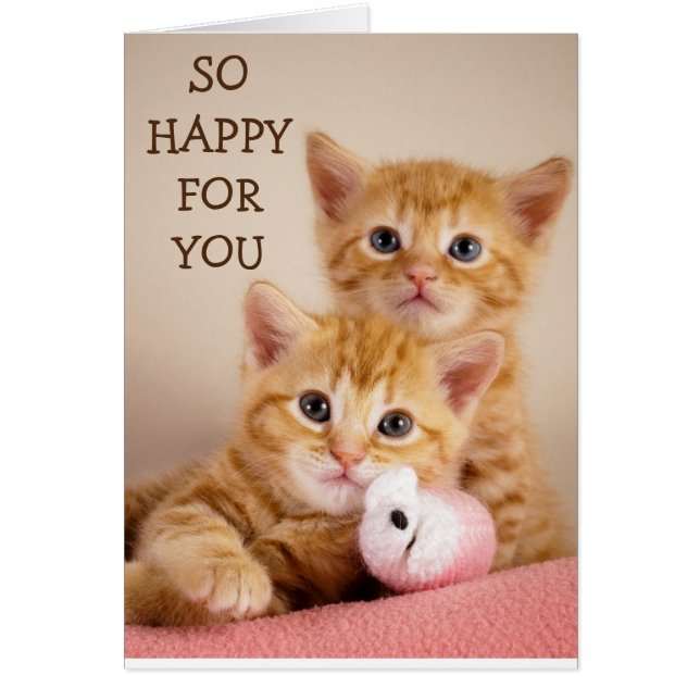 FELICITACIONES DULCES "KITTENS" POR SU "ADOPCIÓN" (Frente)