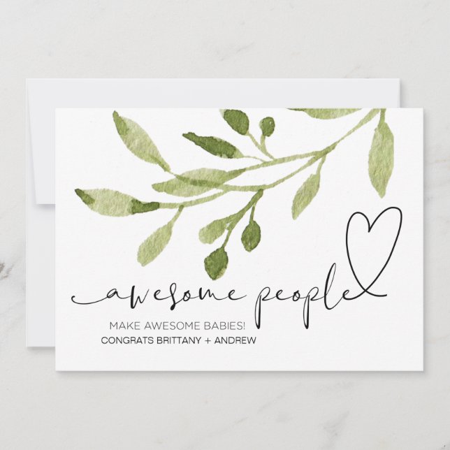 Felicitaciones Embarazo Felicitaciones Recién naci (Anverso)