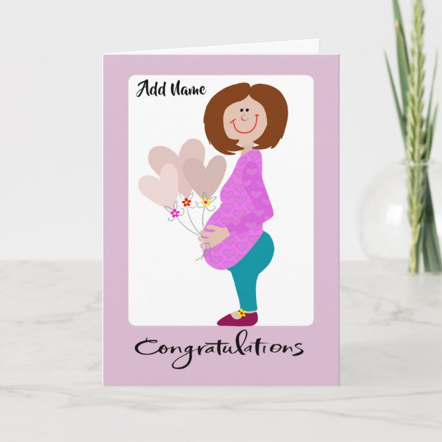 Felicitaciones, espera tarjeta de mamá (Anverso)