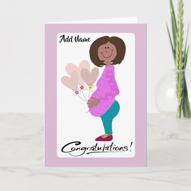Felicitaciones, espera tarjeta de mamá (Anverso)